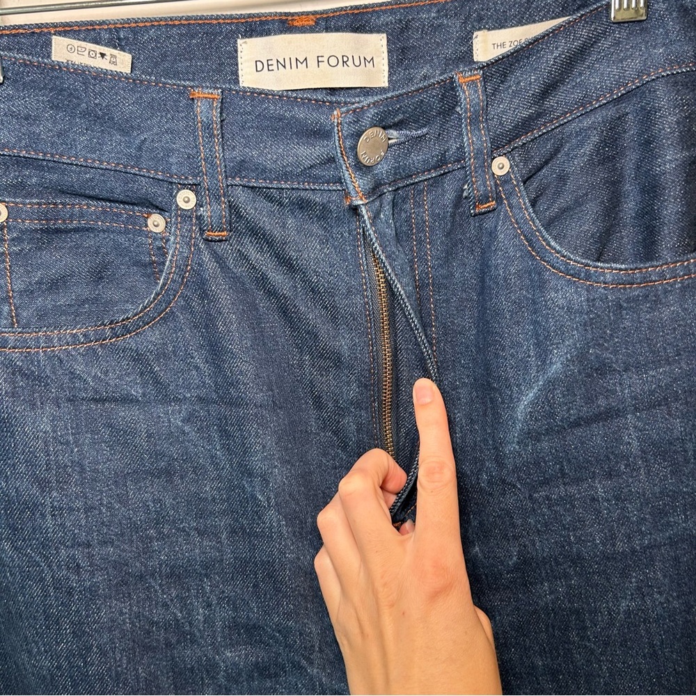 Aritzia Denim Forum The Zoe Super Hi-Rise Baggy Blue Size 27 - Picture 6 of 14